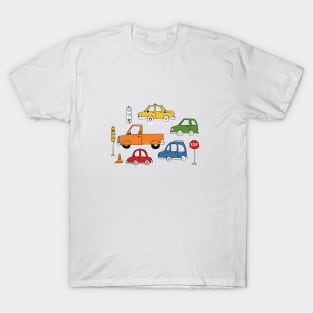 Cars and Truck Traffic Patterns T-Shirt